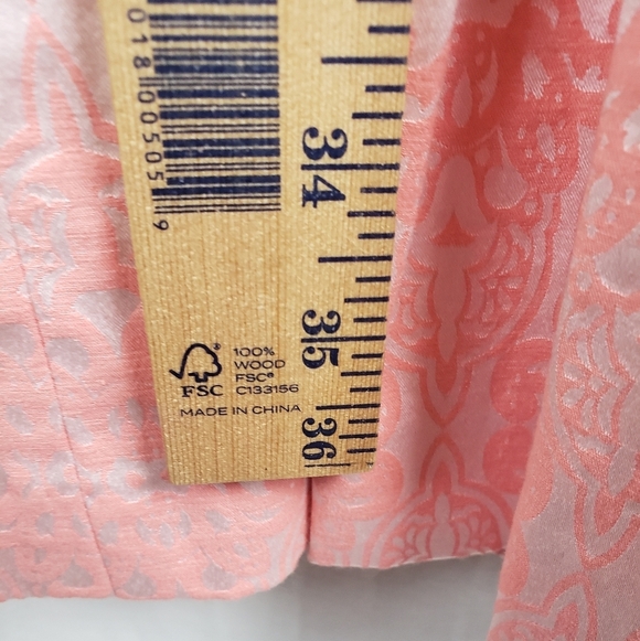 Adrianna Papell Pink Shimmering Sleeveless Jeweled Dress Sz 4 - Picture 10 of 12